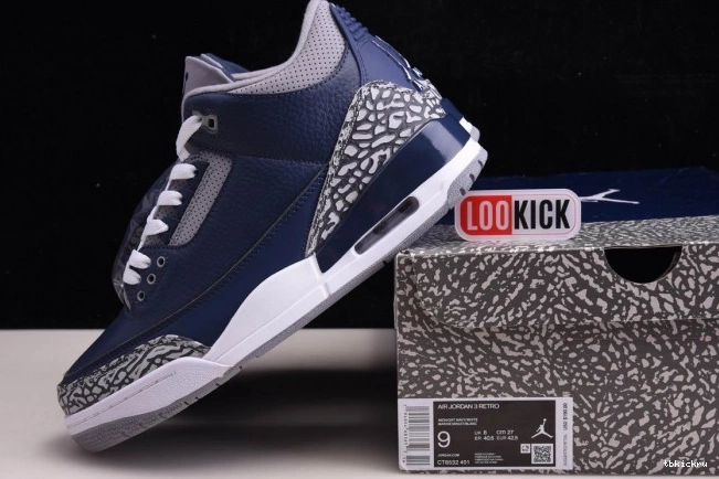 Reps TBK NAVYCT8532-401 AIR 3 JORDAN MIDNIGHT 0808